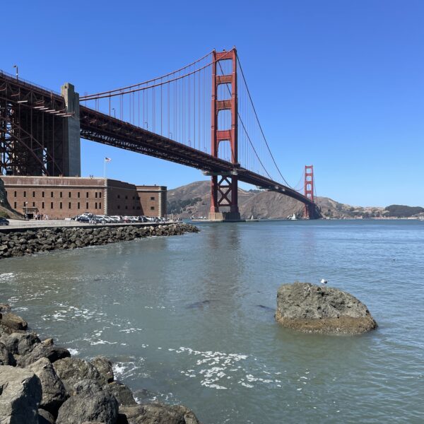 Golden gate bridge rock