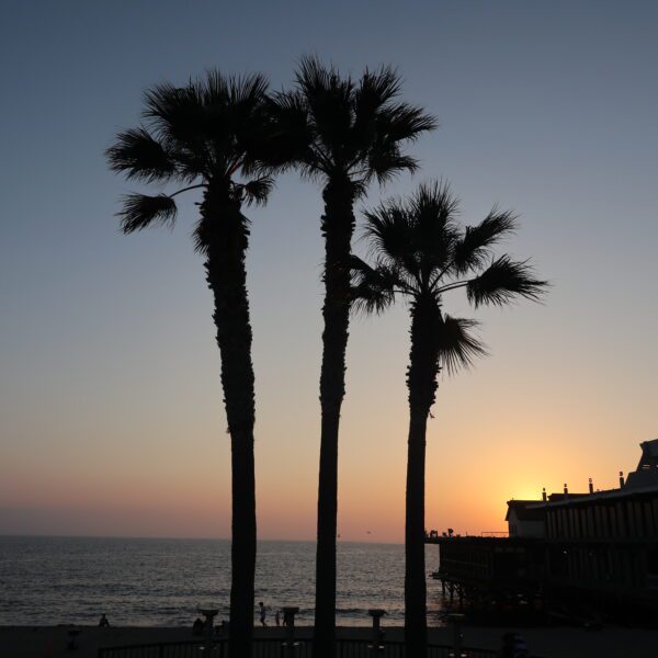 Photo minimaliste au sunset sur Redondo beach